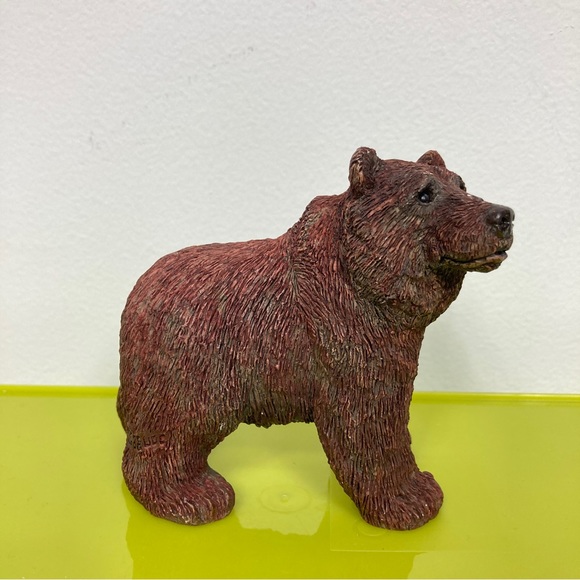 Ceramic Brown Grizzly Bear Figurine - Picture 2 of 7